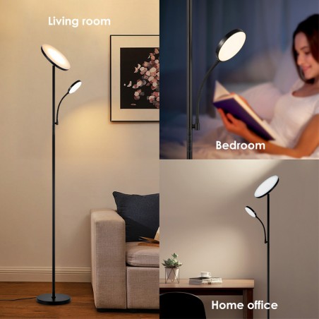 Lampadaire LED Niela CCT Dim (30+6W)