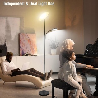 Lampadaire LED Brenan CCT Dim (30+6W)