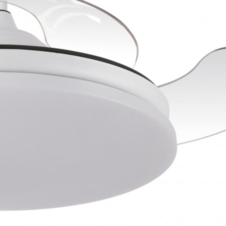 Ventilateur LED pales pliantes Tridente CCT Dim (59W)