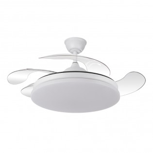 Ventilateur LED pales pliantes Tridente CCT Dim (59W)