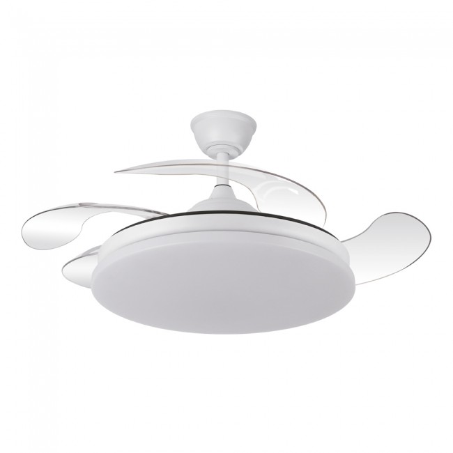 Ventilateur LED pales pliantes Tridente CCT Dim (59W)