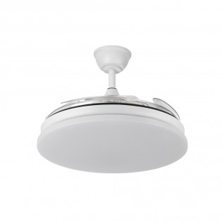 Ventilateur LED pales pliantes Tridente CCT Dim (59W)