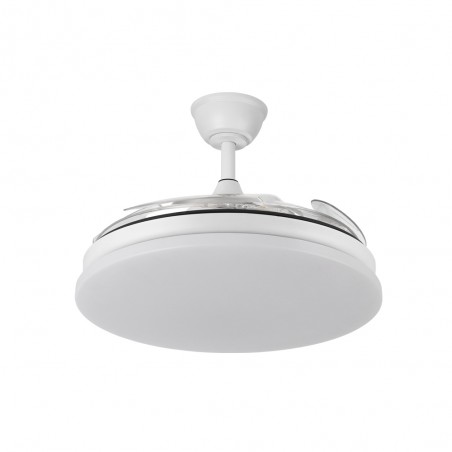 Ventilateur LED pales pliantes Tridente CCT Dim (59W)