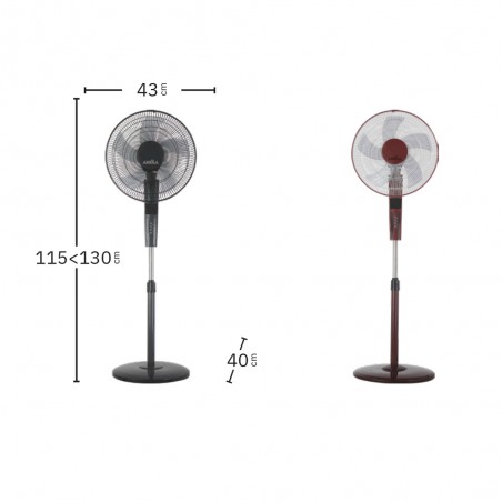 Ventilateur sur pied Rayo (60W)