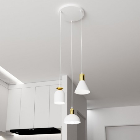 Lámpe a suspension Sesma II (3 lumieres)