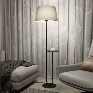 Lampadaire avec tablette Roth