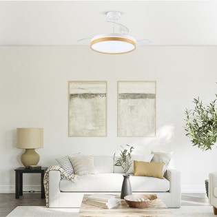 Ventilateur LED pales pliantes Panam CCT Dim (72W)