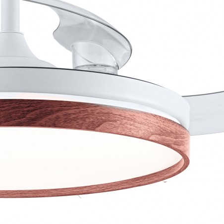 Ventilateur pales rabattables LED Tamero Cerise CCT Dim (72W)