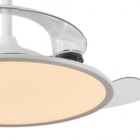 Ventilateur LED pales pliantes Trident CCT Dim (72W)