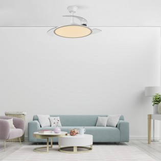 Ventilateur LED pales pliantes Trident CCT Dim (72W)