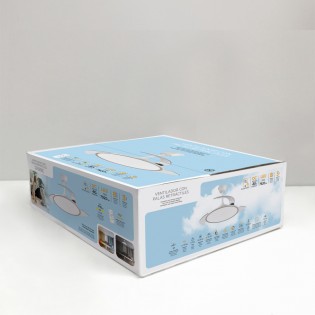 Ventilateur LED pales pliantes Trident CCT Dim (72W)
