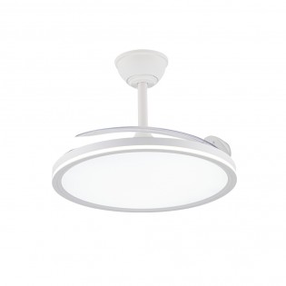 Ventilateur LED pales rétractables Astor CCT Dim (45+9W)