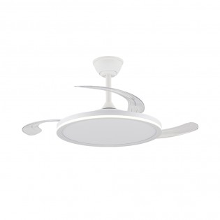 Ventilateur LED pales rétractables Astor CCT Dim (45+9W)