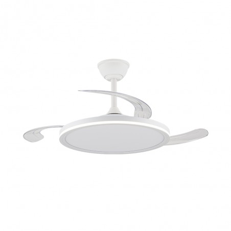 Ventilateur LED pales rétractables Astor CCT Dim (45+9W)