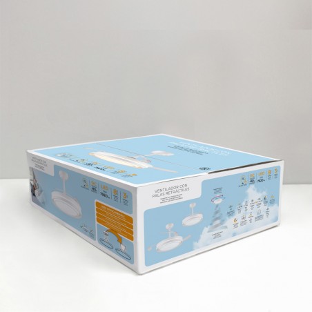 Ventilateur LED pales rétractables Nasot CCT Dim (72W)