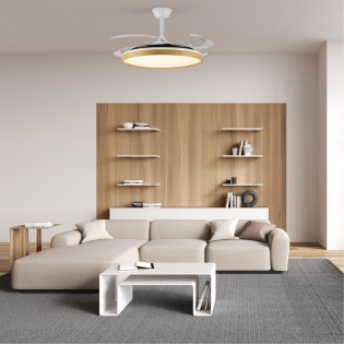 Ventilateur à lames rabattables LED Panam L CCT Dim (80W)