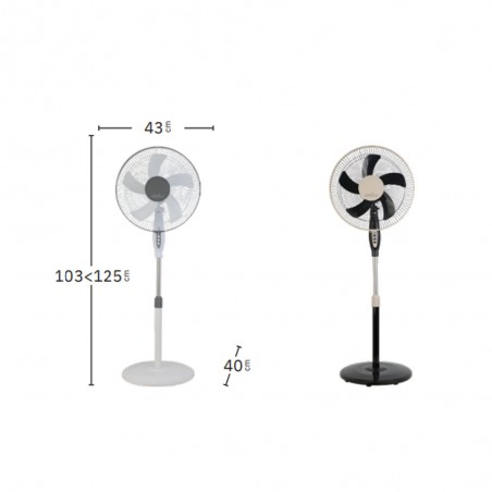 Ventilateur sur pied Belmonte (45W)