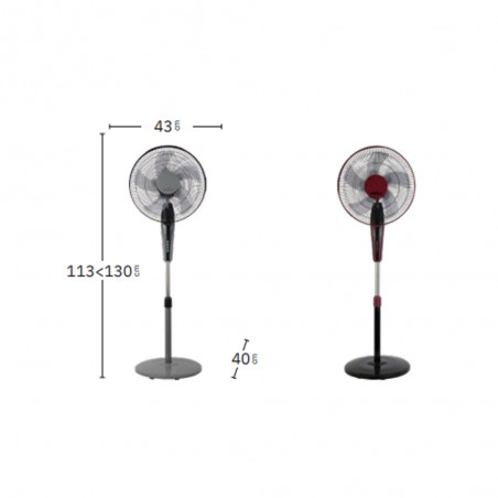 Ventilateur sur pied Borlon (40W)