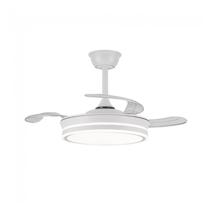 Ventilateur LED pales pliantes Evo Mini CCT Dim Smart (46W)