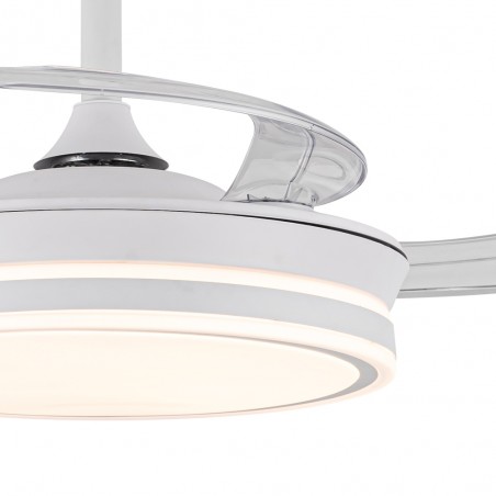 Ventilateur LED pales pliantes Evo Mini CCT Dim Smart (46W)