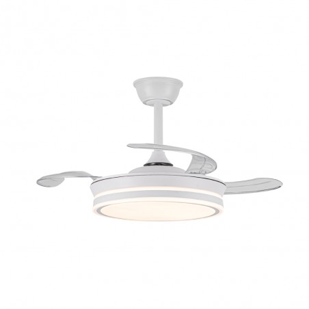 Ventilateur LED pales pliantes Evo Mini CCT Dim Smart (46W)