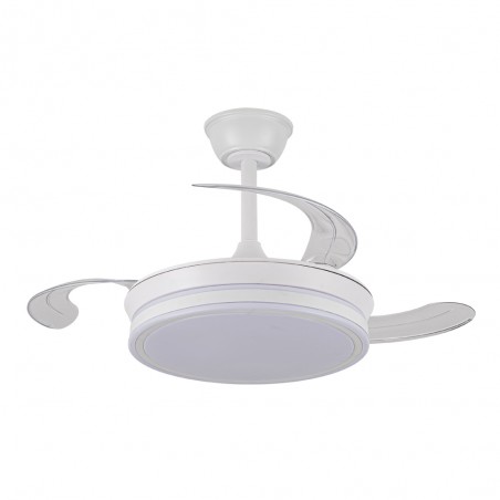 Ventilateur LED pales pliantes Evo Mini CCT Dim Smart (46W)
