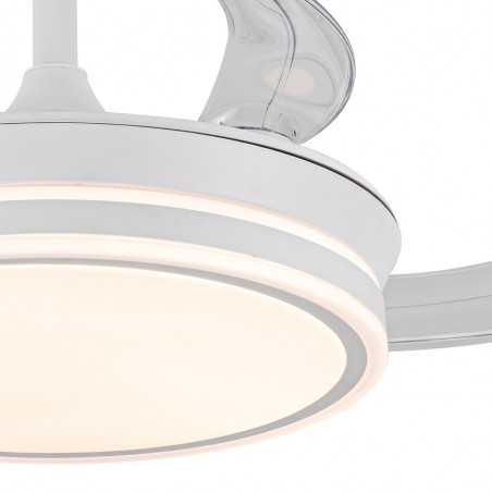 Ventilateur LED pales pliantes Evo Mini CCT Dim Smart (46W)