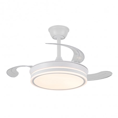 Ventilateur LED pales pliantes Evo Mini CCT Dim Smart (46W)