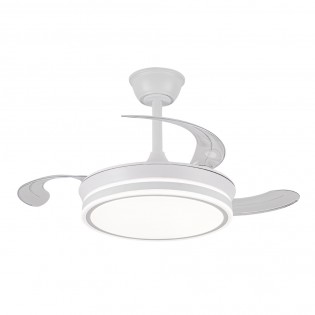 Ventilateur LED pales pliantes Evo Mini CCT Dim Smart (46W)