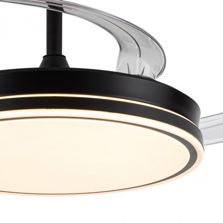 Ventilateur LED pales pliantes Evo CCT Dim Smart (72W)