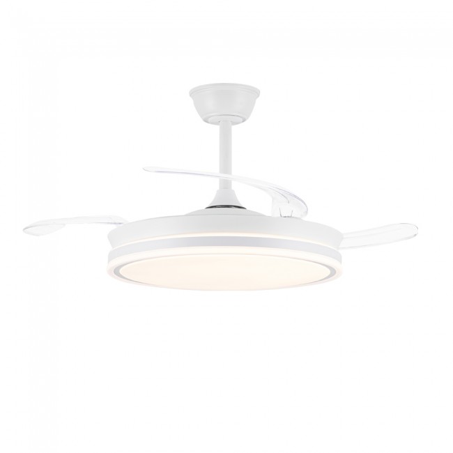 Ventilateur LED pales pliantes Evo CCT Dim Smart (72W)