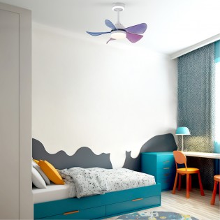 Ventilateur de plafond à LED Baby CCT Dim (24+7W)