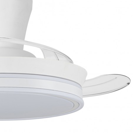 Ventilateur LED pales pliantes Supereco Long Mini CCT (39W)