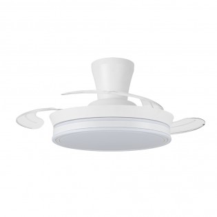 Ventilateur LED pales pliantes Supereco Long Mini CCT (39W)