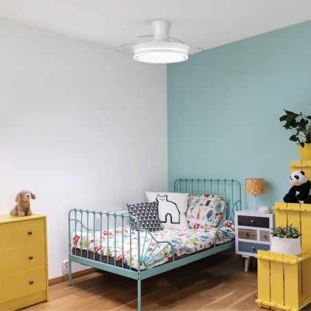 Ventilateur LED pales pliantes Supereco Long Mini CCT (39W)