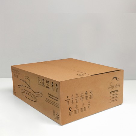 Ventilateur LED pales pliantes Supereco Long CCT (45W)