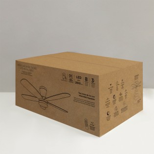 Ventilateur de plafond LED Benda 5 CCT Dim (28W)