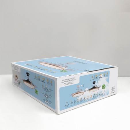 Ventilateur LED pales pliantes Chief CCT Dim (36W)