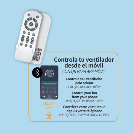 Ventilateur LED pales pliantes Stars Evo CCT Dim Smart (72W)