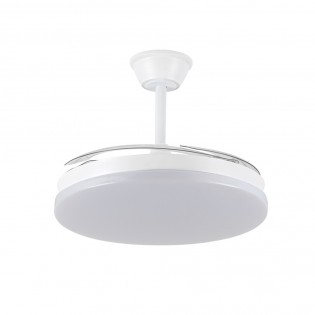 Ventilateur LED pales pliantes Milky L Evo CCT Dim Smart (72W)