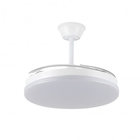 Ventilateur LED pales pliantes Milky L Evo CCT Dim Smart (72W)