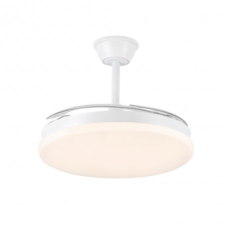 Ventilateur LED pales pliantes Milky L Evo CCT Dim Smart (72W)