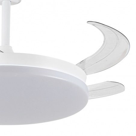 Ventilateur LED pales pliantes Milky L Evo CCT Dim Smart (72W)