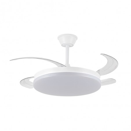 Ventilateur LED pales pliantes Milky L Evo CCT Dim Smart (72W)