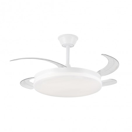 Ventilateur LED pales pliantes Milky L Evo CCT Dim Smart (72W)