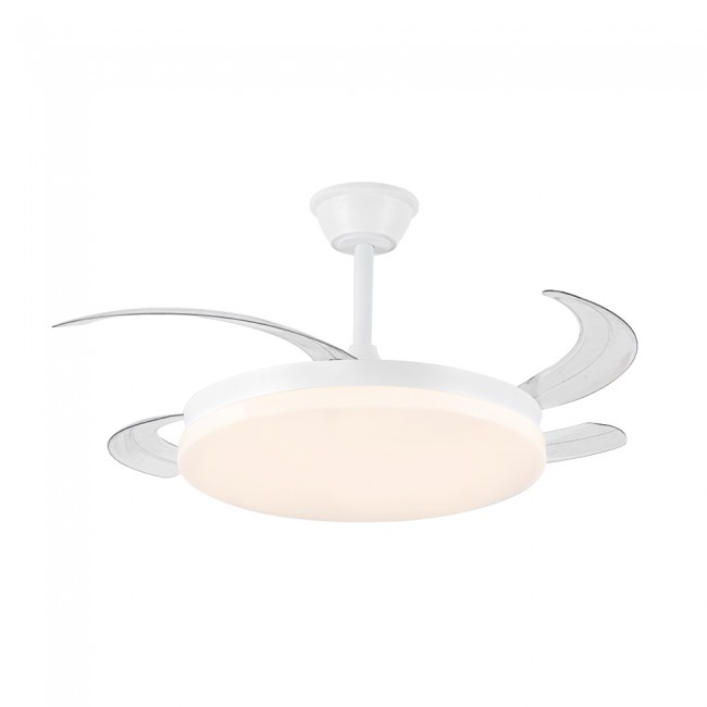 Ventilateur LED pales pliantes Milky L Evo CCT Dim Smart (72W)