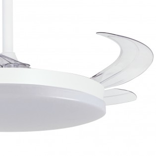 Ventilateur LED pales pliantes Milky L Evo CCT Dim Smart (72W)