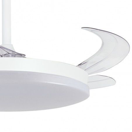 Ventilateur LED pales pliantes Milky L Evo CCT Dim Smart (72W)