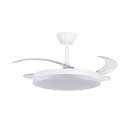 Ventilateur LED pales pliantes Milky L Evo CCT Dim Smart (72W)