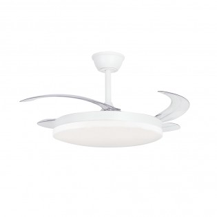 Ventilateur LED pales pliantes Milky L Evo CCT Dim Smart (72W)